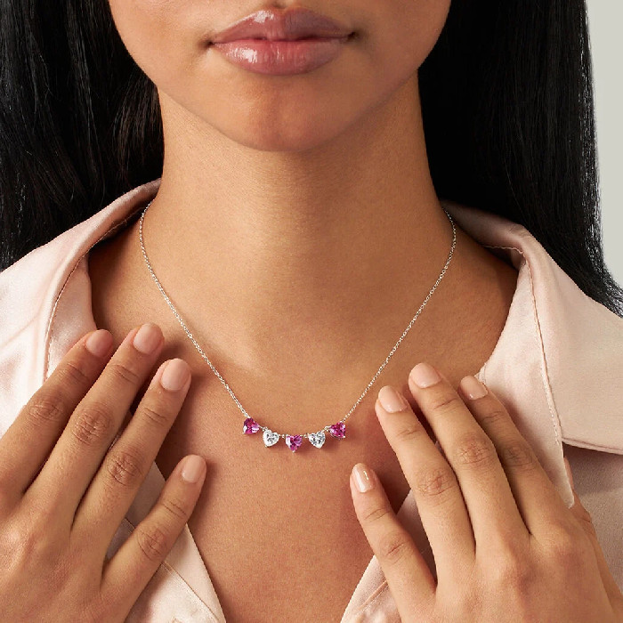 Silverly Collana Con Ciondolo Cuore Filigrana – Argento 925, Catena 45 Cm, Con Panno Lucidante E Confezione Regalo